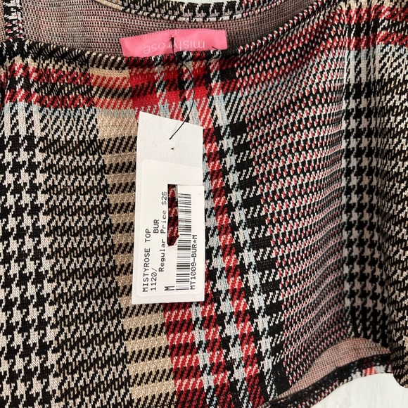 Plaid Women's Crop Halter Top size Medium - Picture 9 of 9